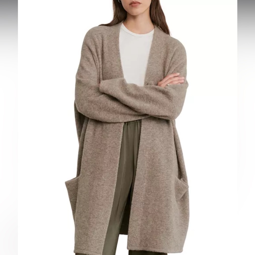 Jenni Kayne Long ‘Sweater Coat’ Open Front Cardigan - Picture 9 of 9